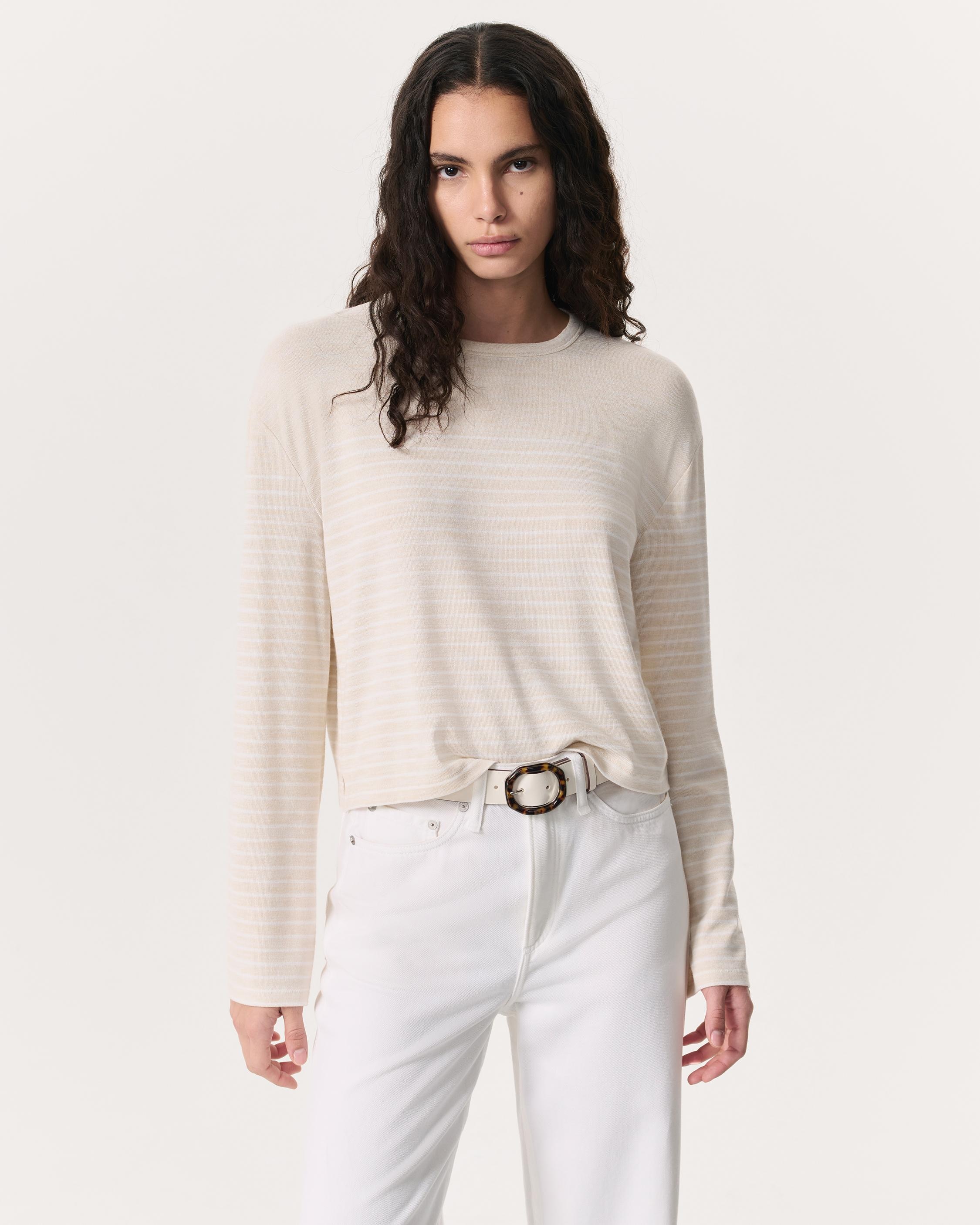 The Knit Striped Long-Sleeve T-Shirt - 2
