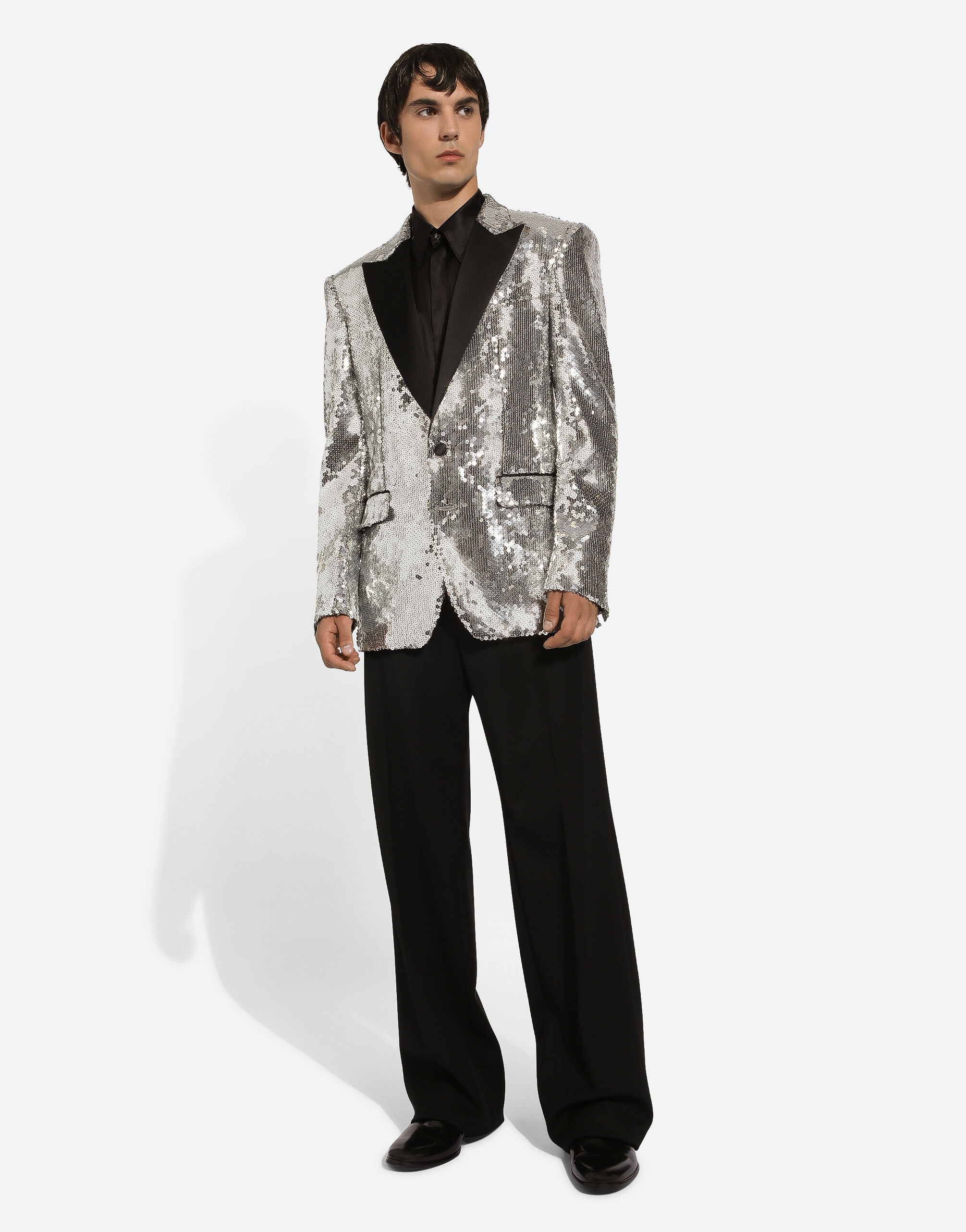 Sicilia sequined single-breasted tuxedo jacket - 5