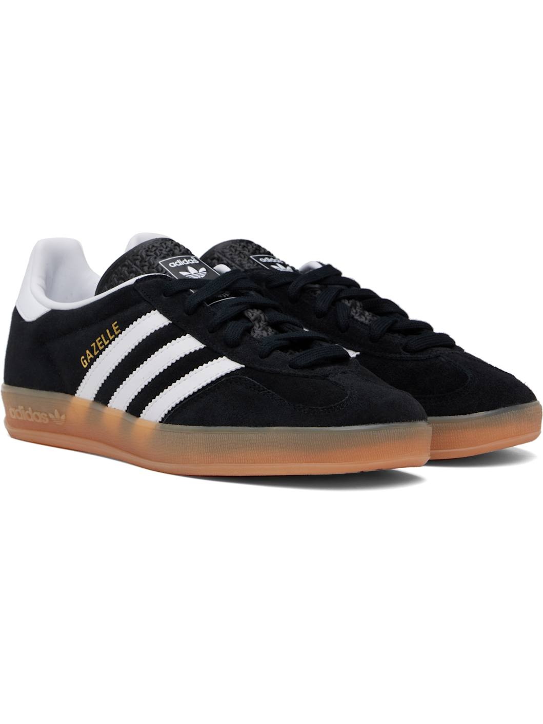 Black Gazelle Indoor Sneakers - 4