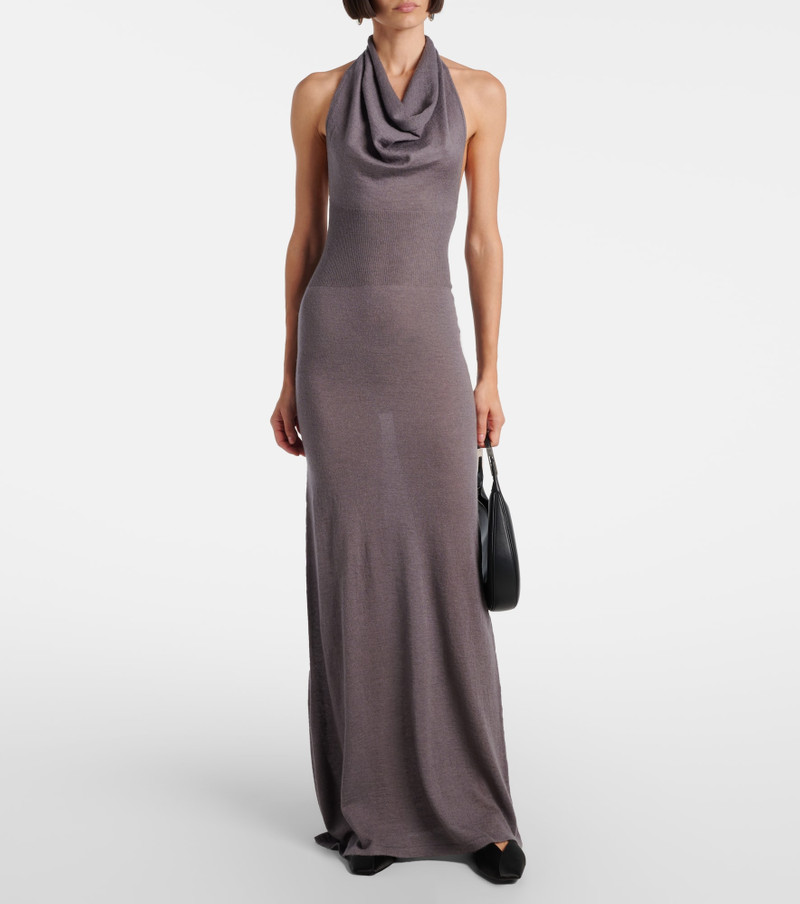 AYA MUSE Reed halterneck maxi dress outlook