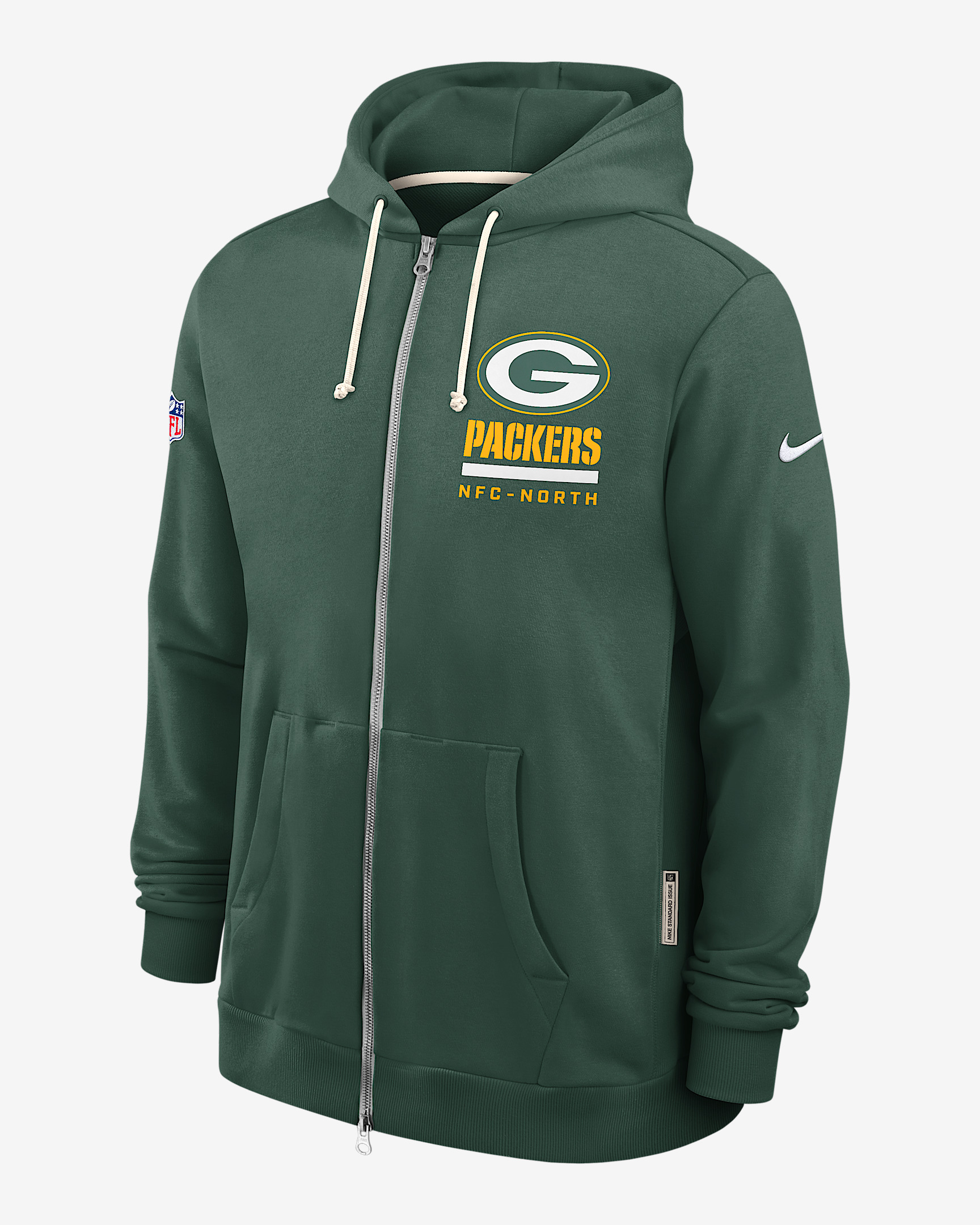 Green Bay Packers Utility Player Sideline Men's Nike Dri-FIT NFL Full-Zip Hoodie - 1