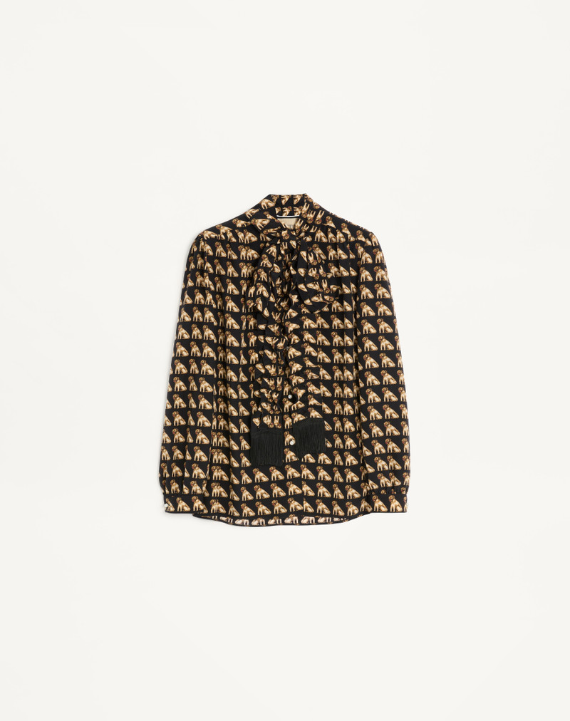 CREPE DE CHINE SHIRT WITH PETIT CHARLES PRINT 1