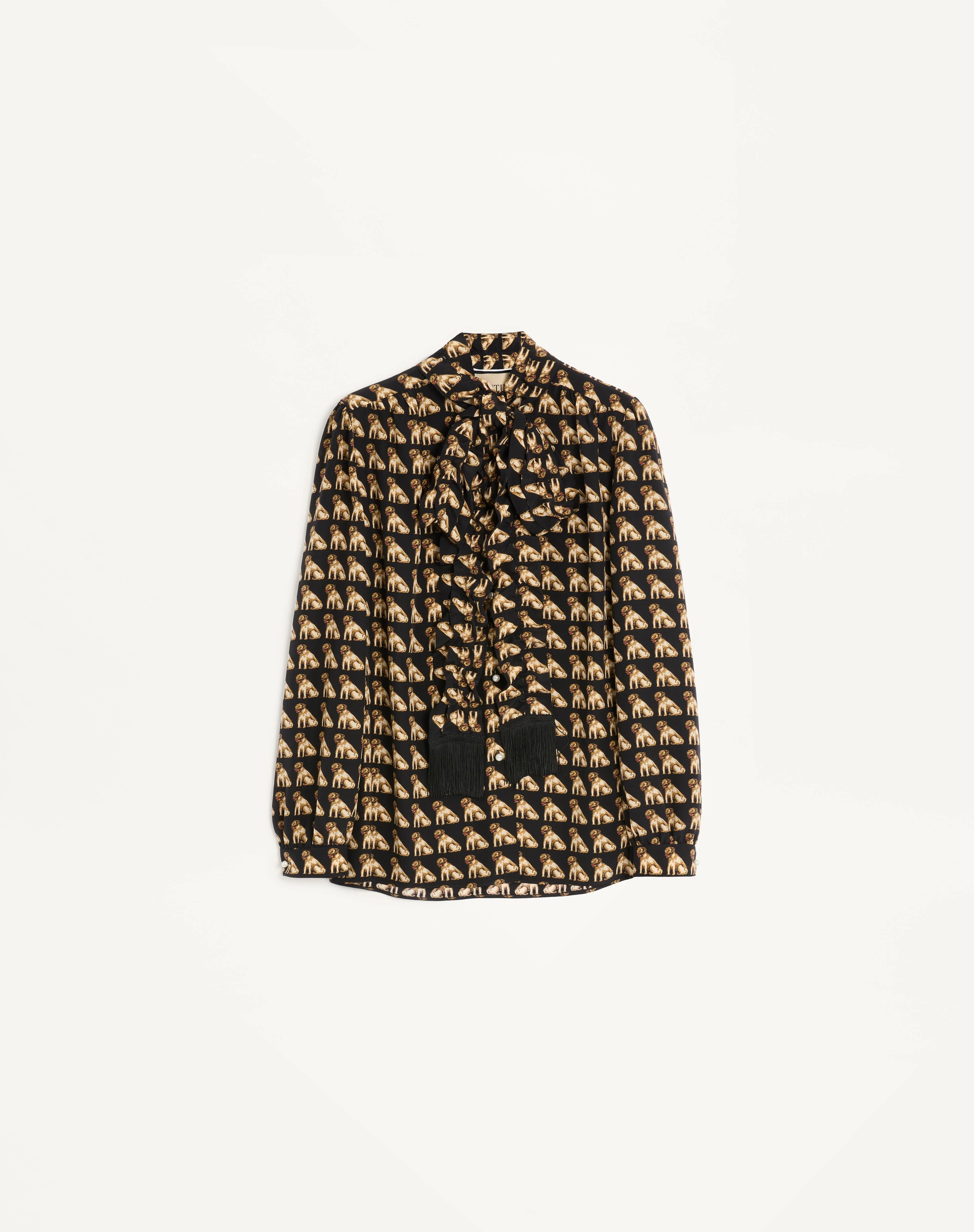 CREPE DE CHINE SHIRT WITH PETIT CHARLES PRINT - 1