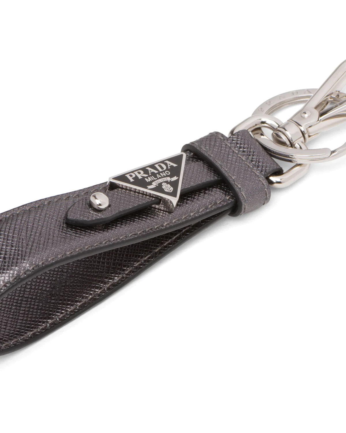 Saffiano Leather Customized Keychain - 3