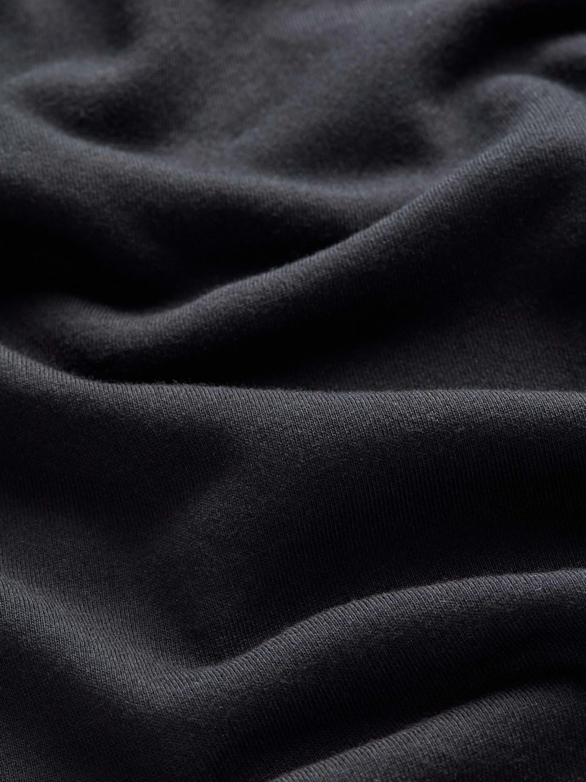 Men's Half-Zip Pullover Quinn Cotton Modal Black - 1