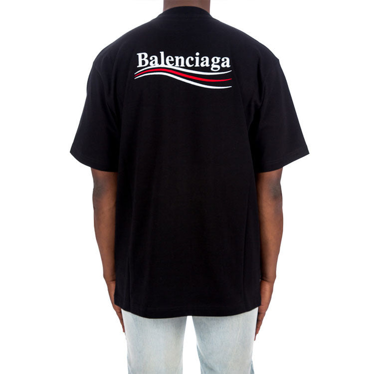 Balenciaga Political Campaign T-Shirt Large Fit 'Black' 641675TKVJ11070 - 5
