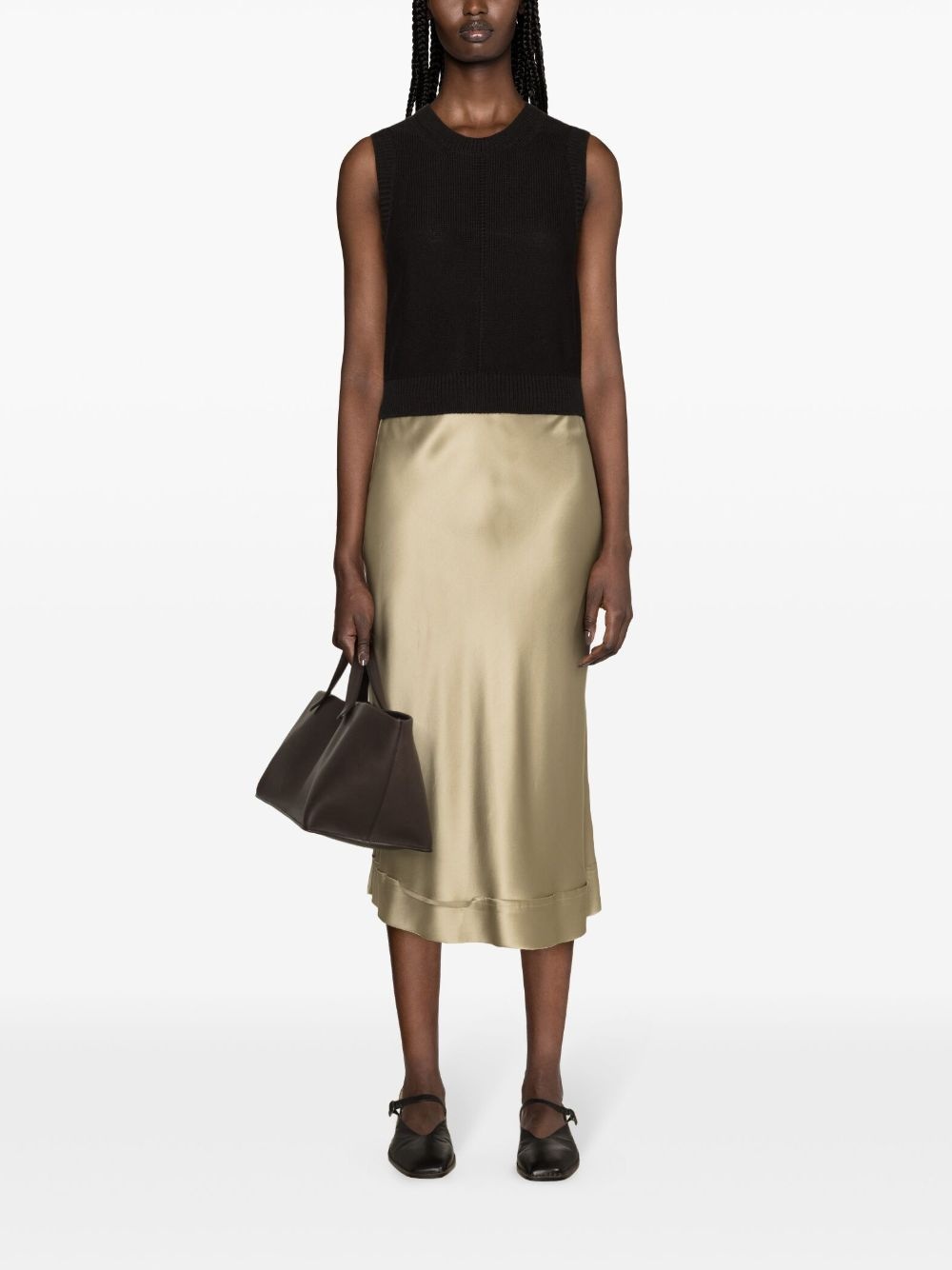 sleeveless cropped vest - 2