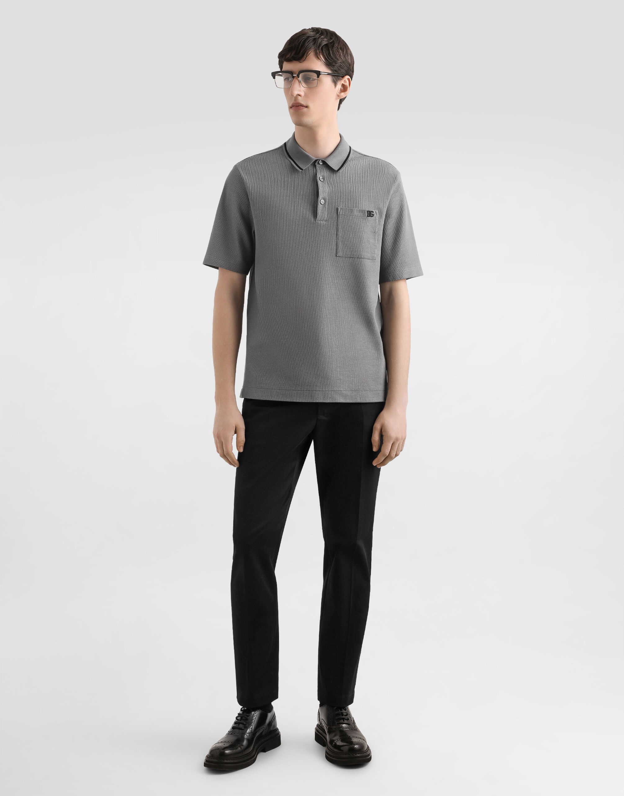 Cotton piqué polo shirt - 2