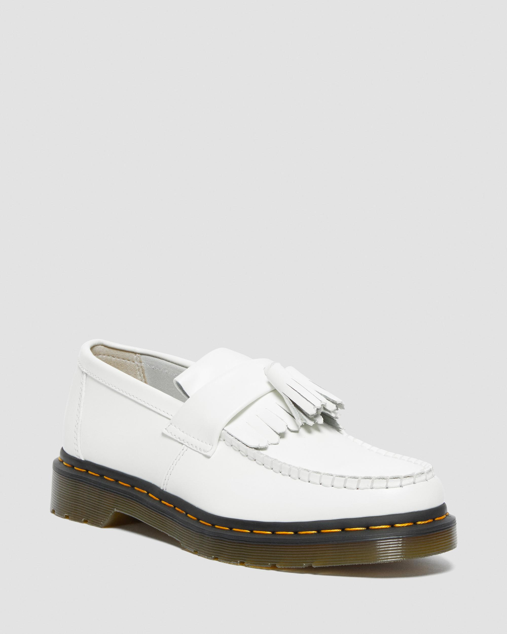 Adrian Yellow Stitch Leather Tassel Loafers - 5