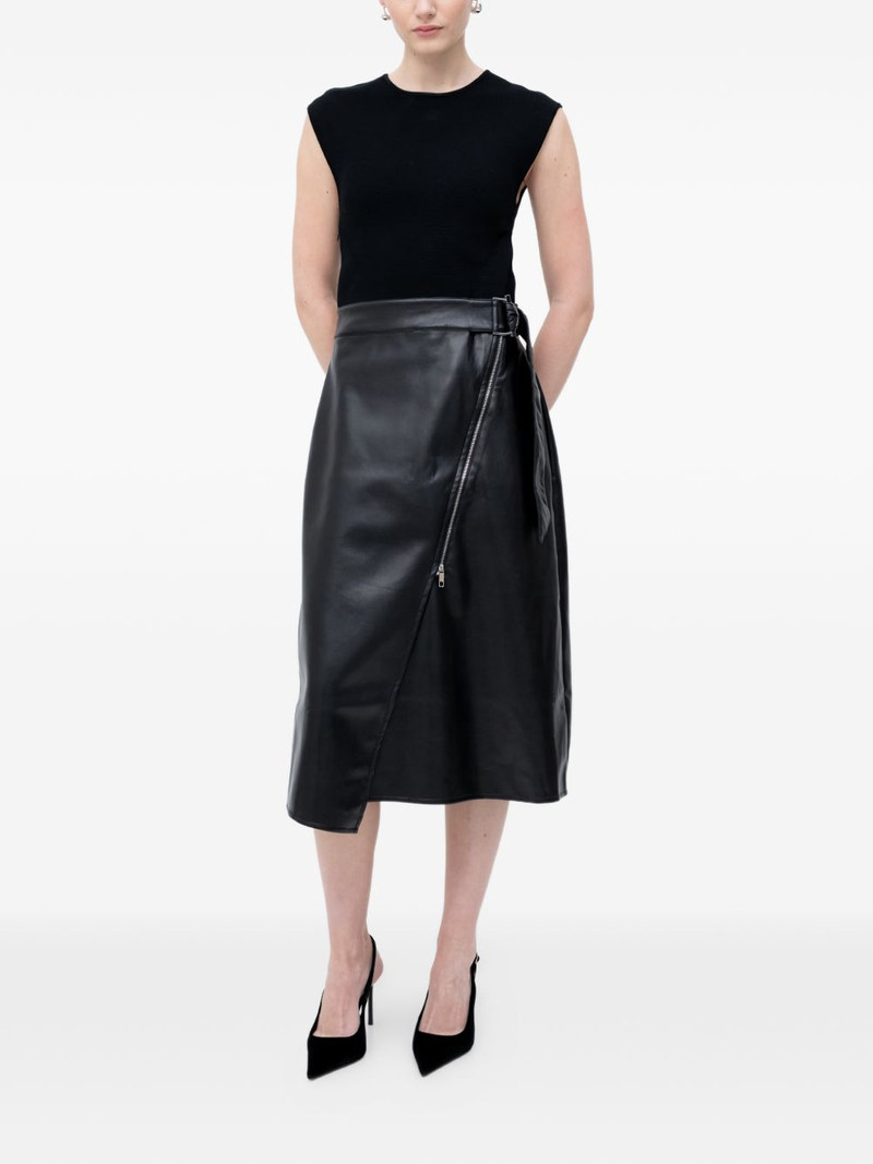 BOSS zip wrap dress outlook