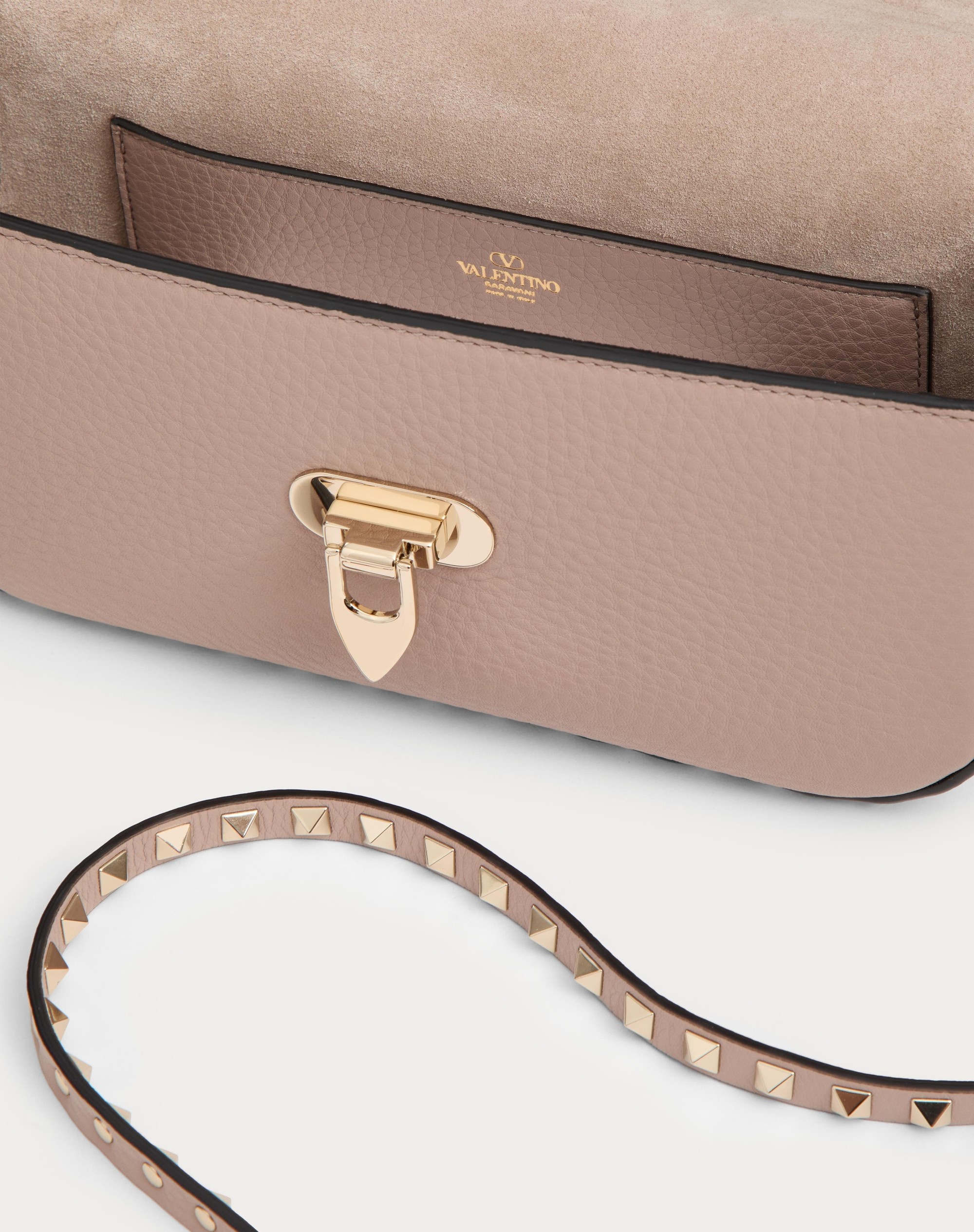 VALENTINO GARAVANI ROCKSTUD GRAINY CALFSKIN SHOULDER BAG 7