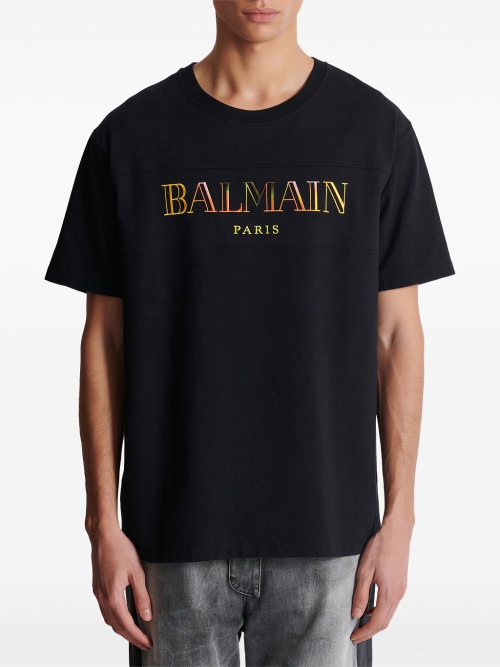 Vintage Balmain embroidered T-shirt - 5