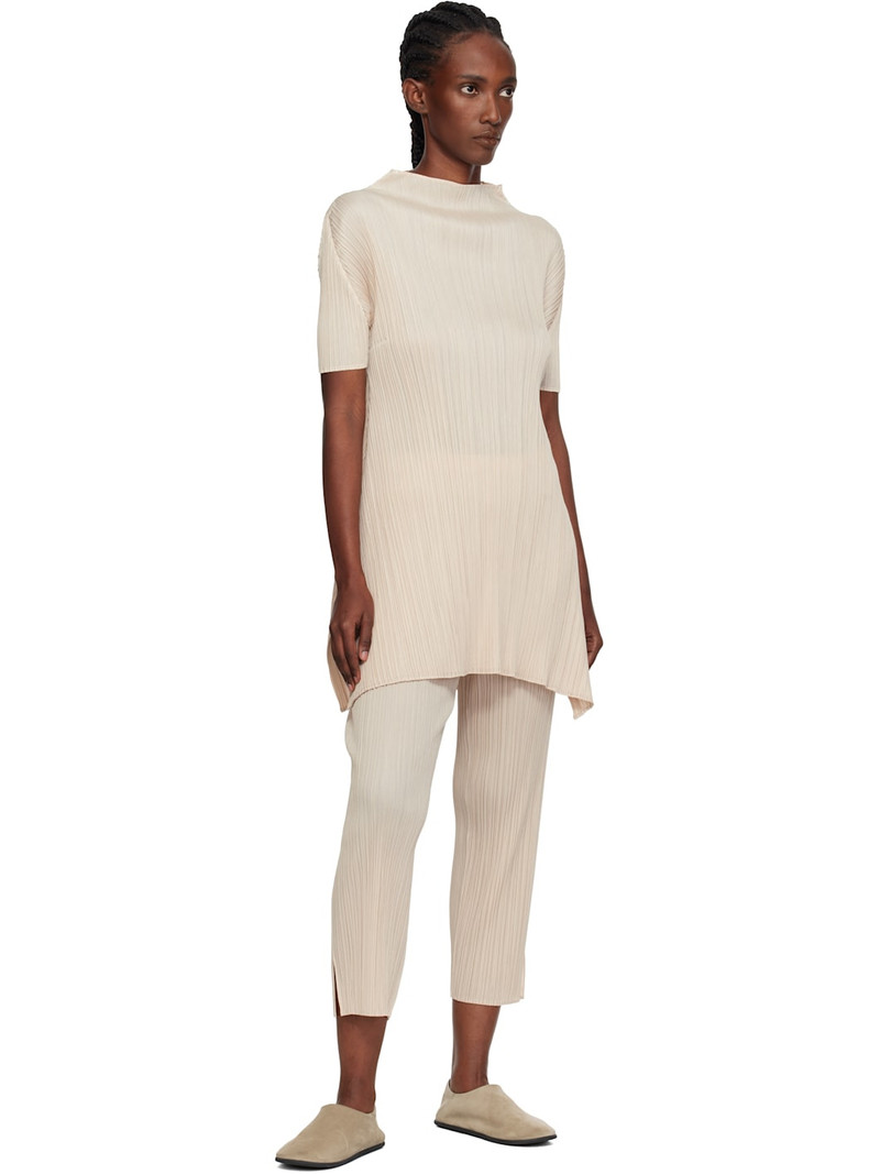 Pleats Please Issey Miyake Beige Monthly Colors July Top outlook