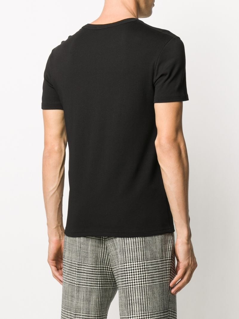 V-neck cotton T-shirt - 4