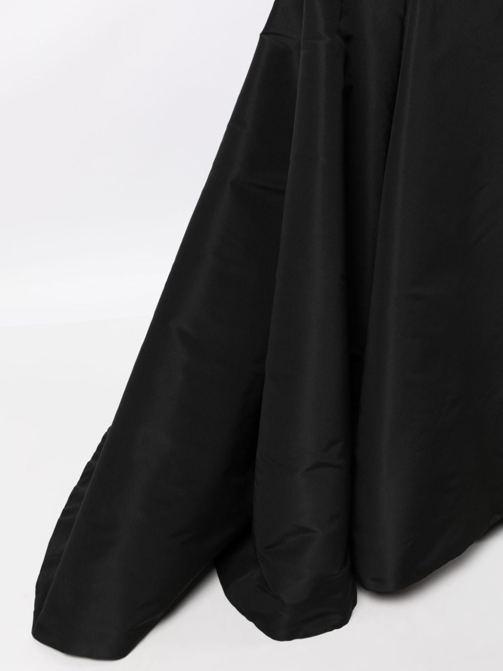 high-waisted trumpet silk skirt - 5