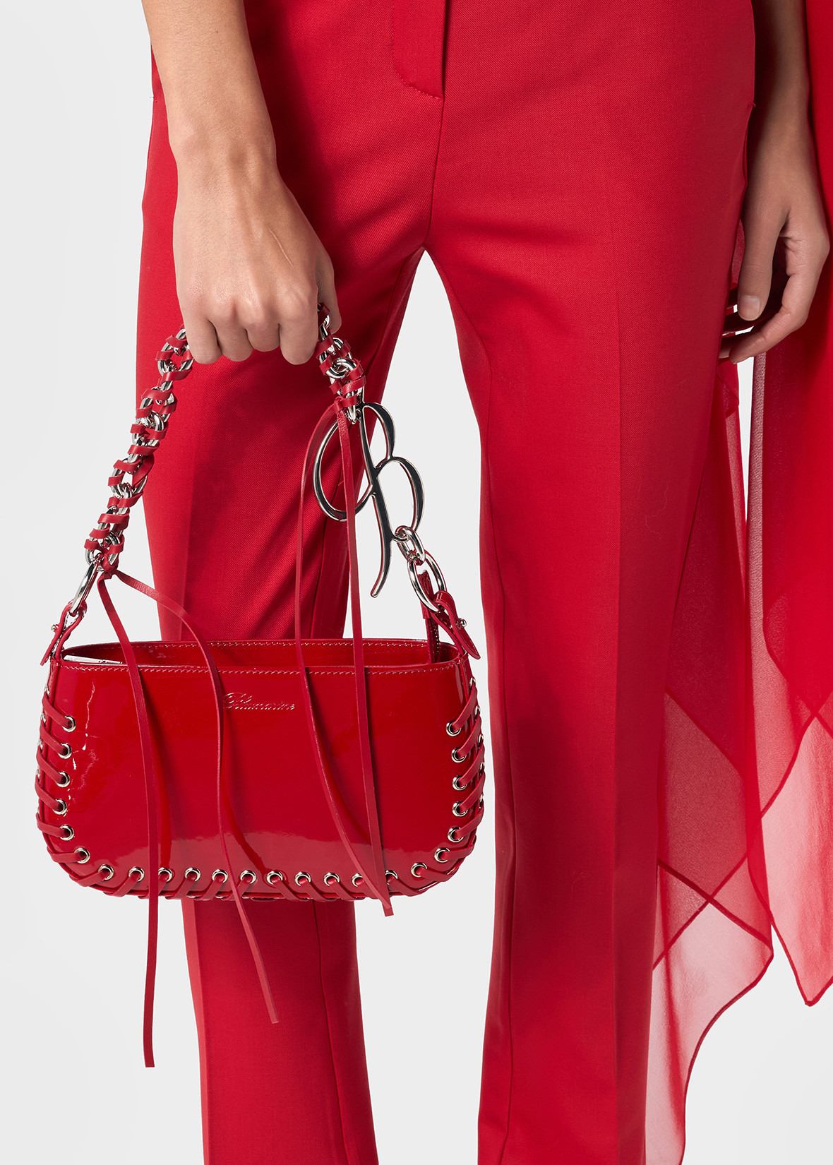 TOY MINI IN PATENT LEATHER WITH EYELETS AND LACES - 5