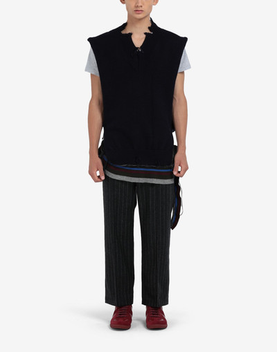 Maison Margiela Destroyed wool tabard outlook