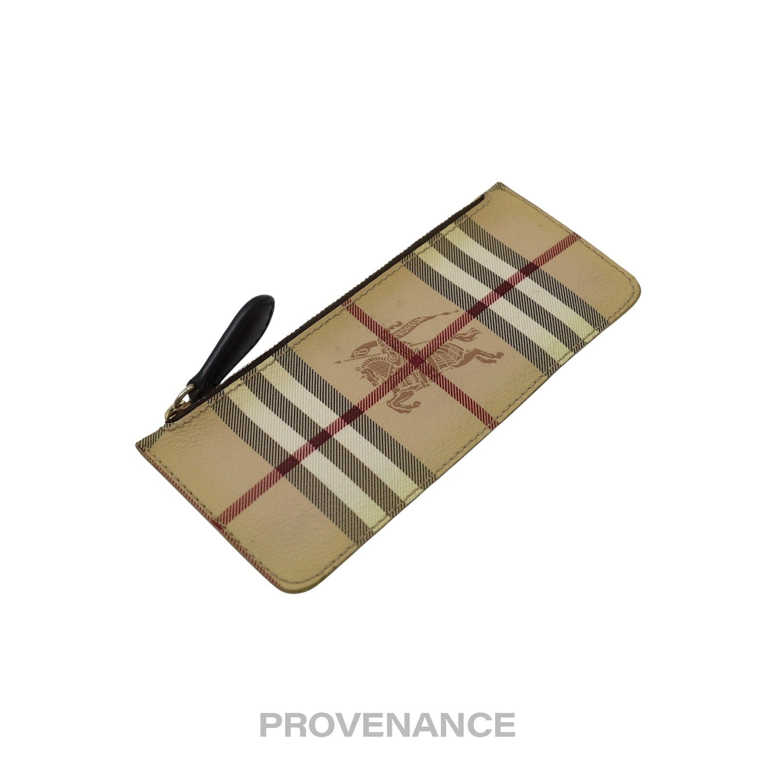 Burberry Zip Pouch - Haymarket Check Chocolate Brown - 4
