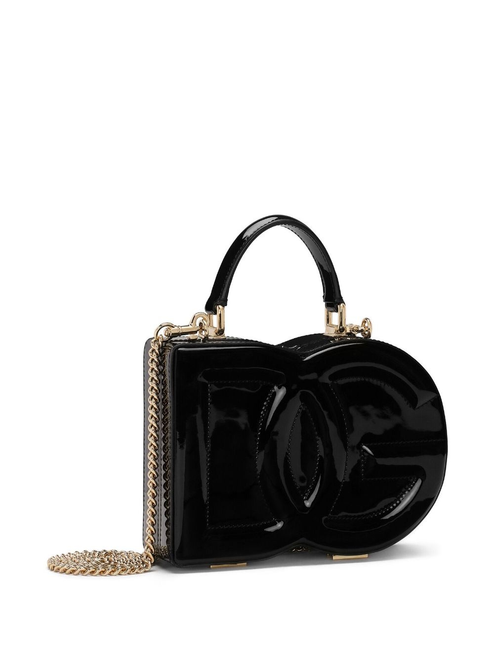 logo-embossed leather tote bag - 5