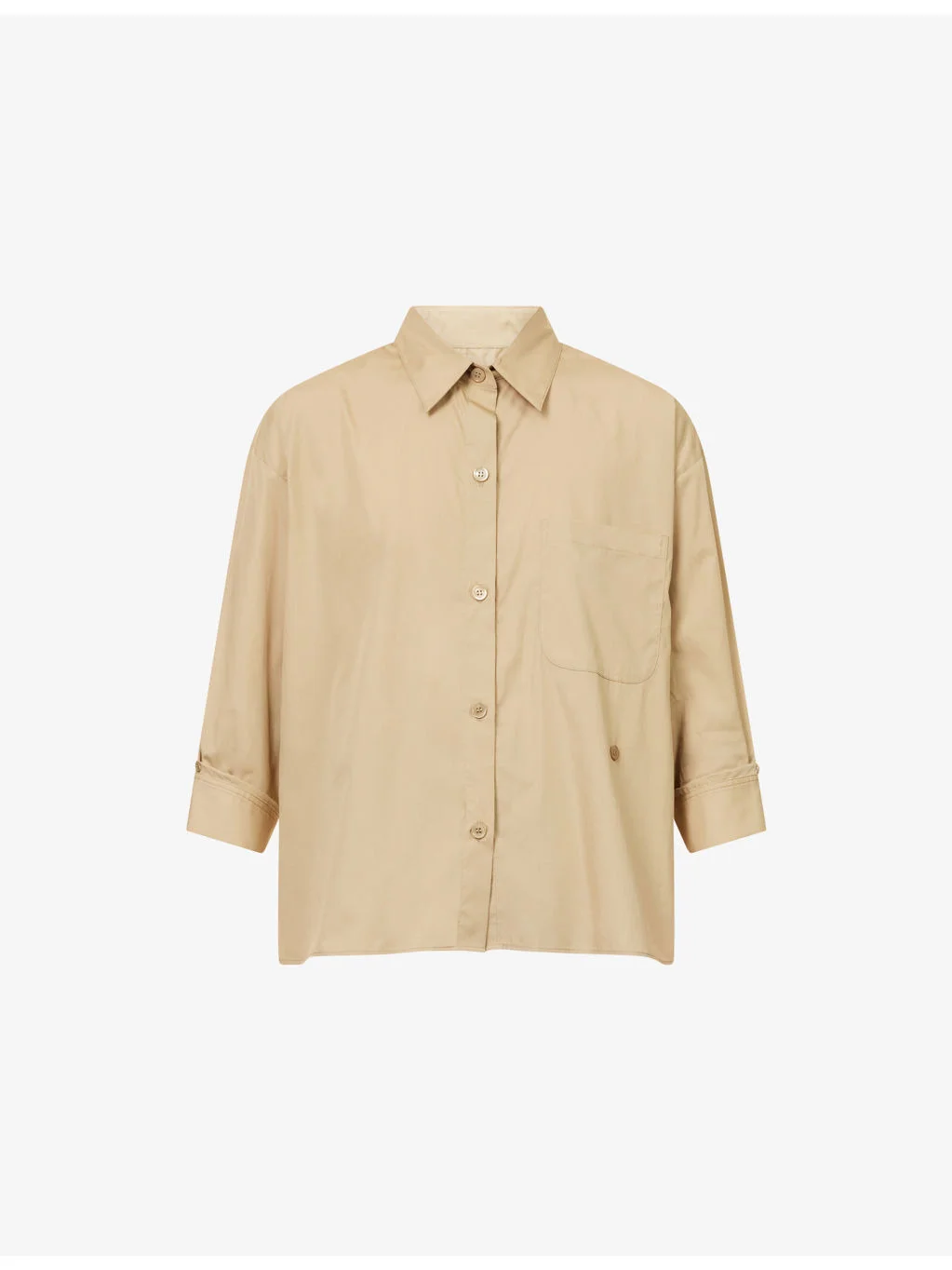 New Earl Asymmetric-Button Cotton Shirt - 1