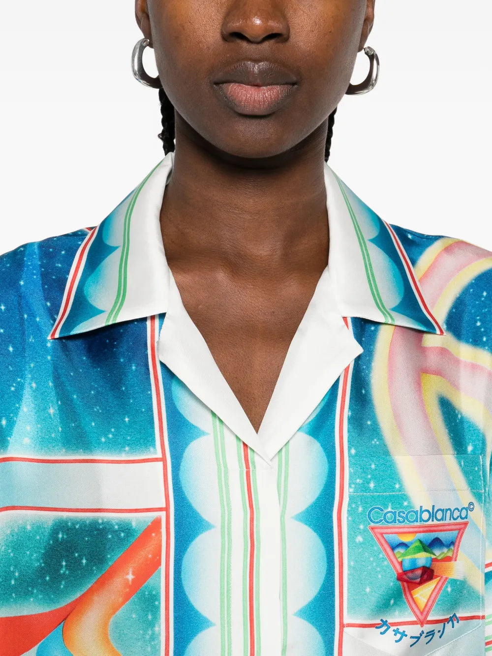 Casablanca Women Printed Silk Shirt - 5