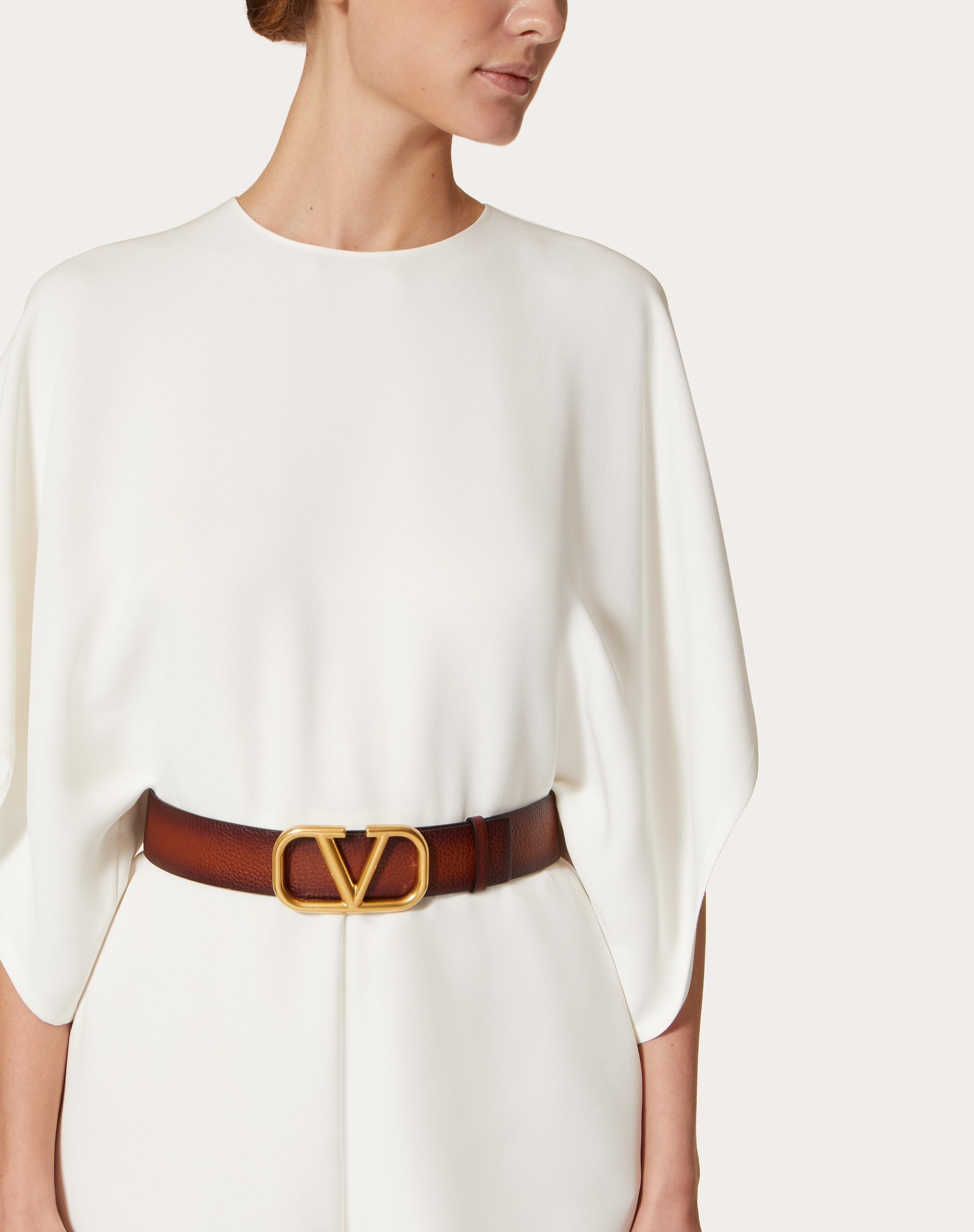VLOGO SIGNATURE BUFFERED COWHIDE BELT 40 MM - 5