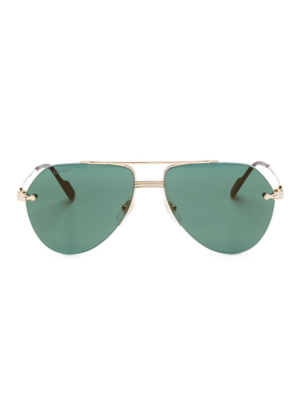 round-frame tinted sunglasses - 1