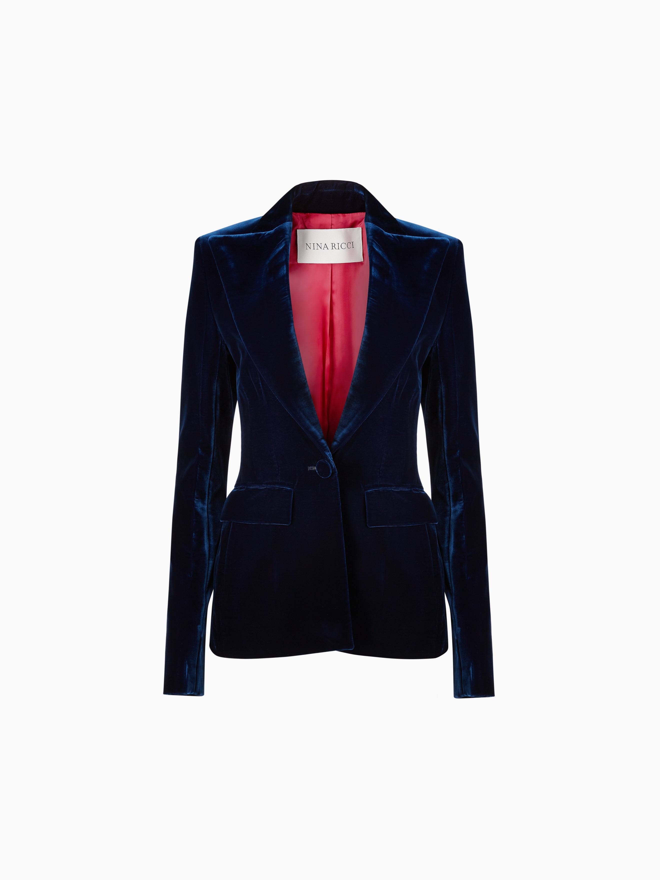 SINGLE-BREASTED BLAZER IN VELVET - 5