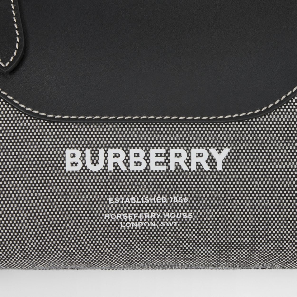 Horseferry Print Canvas and Leather Crossbody Bag - 2