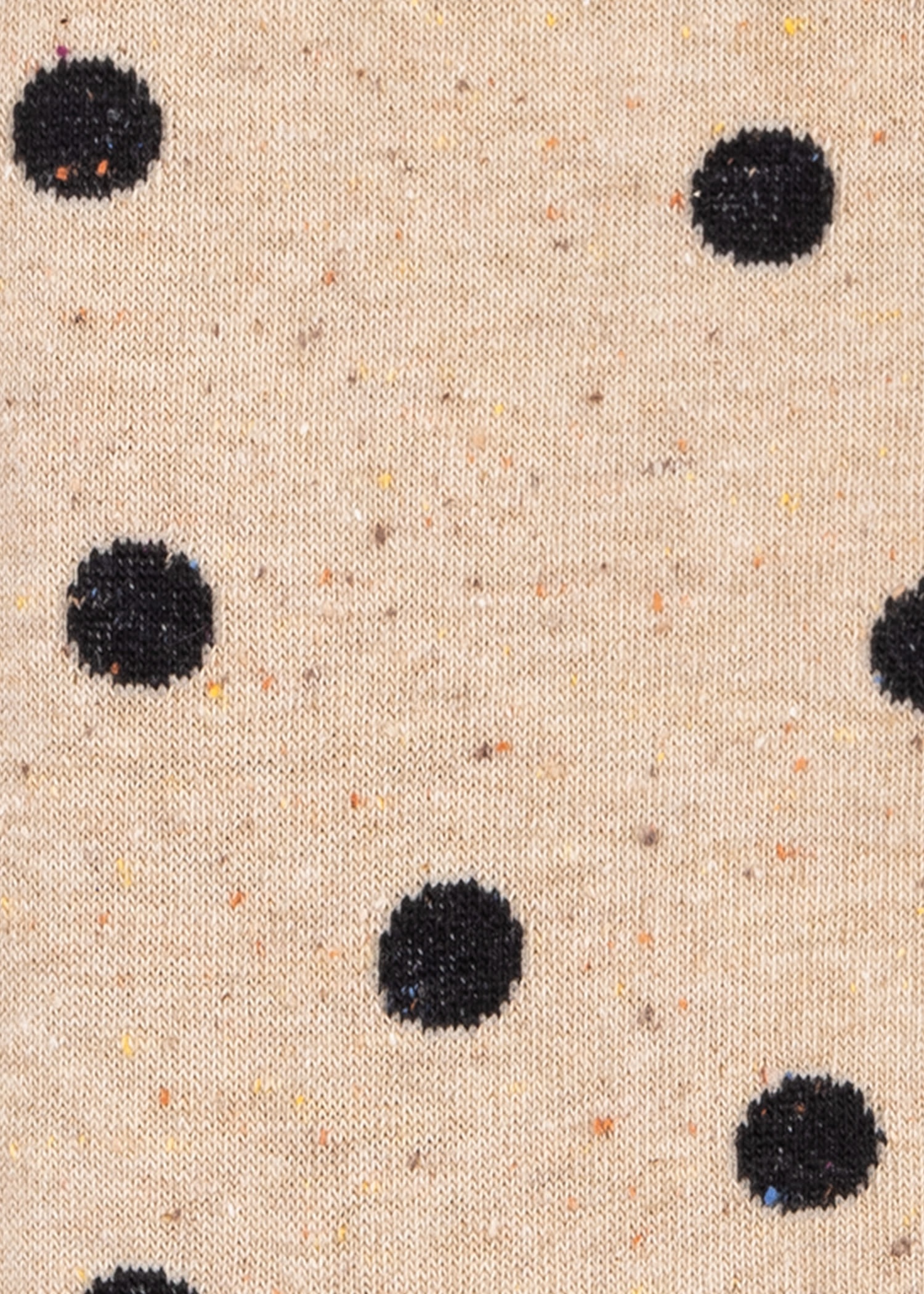 Cream Cotton-Blend Polka Dot Socks - 3