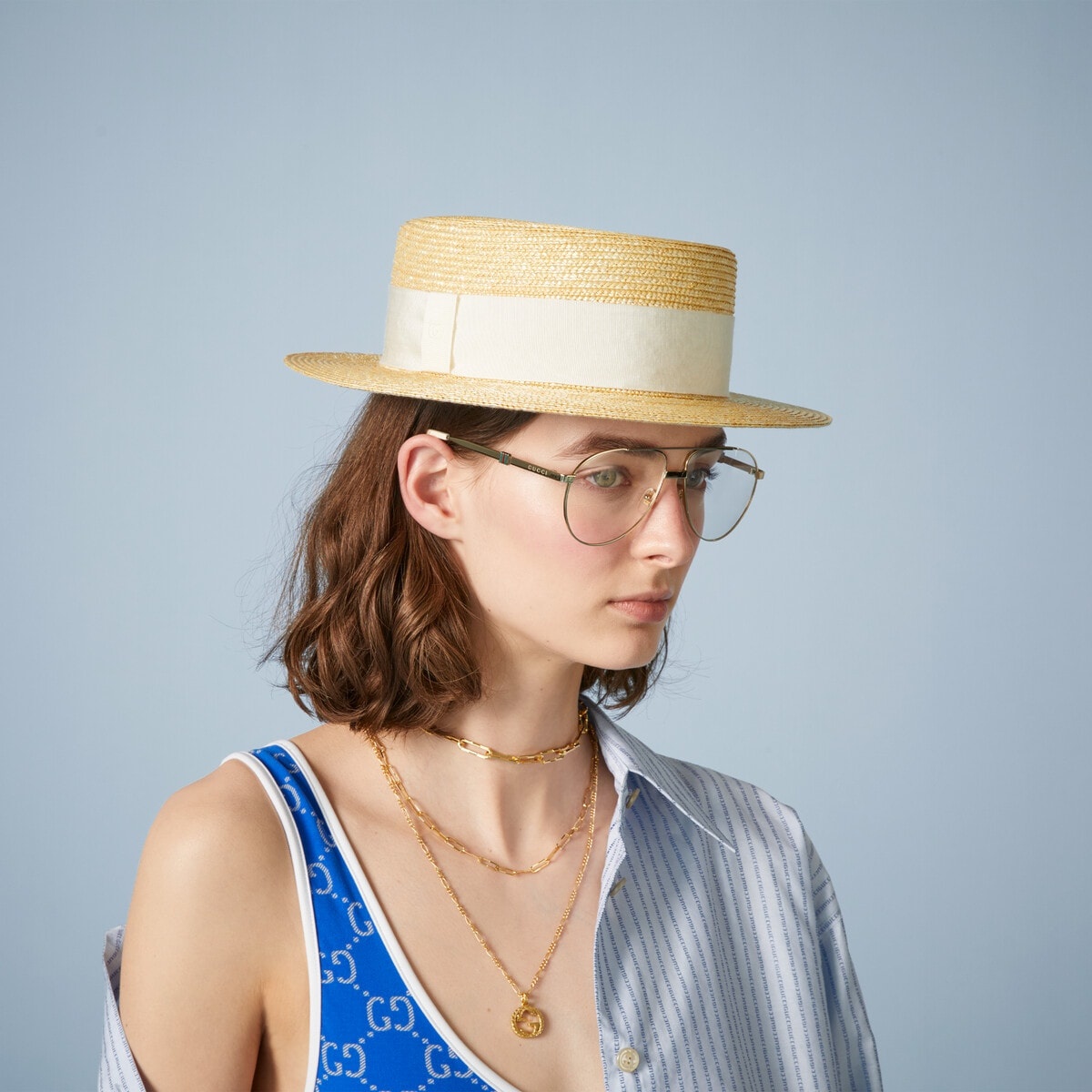 Raffia wide-brimmed hat - 3