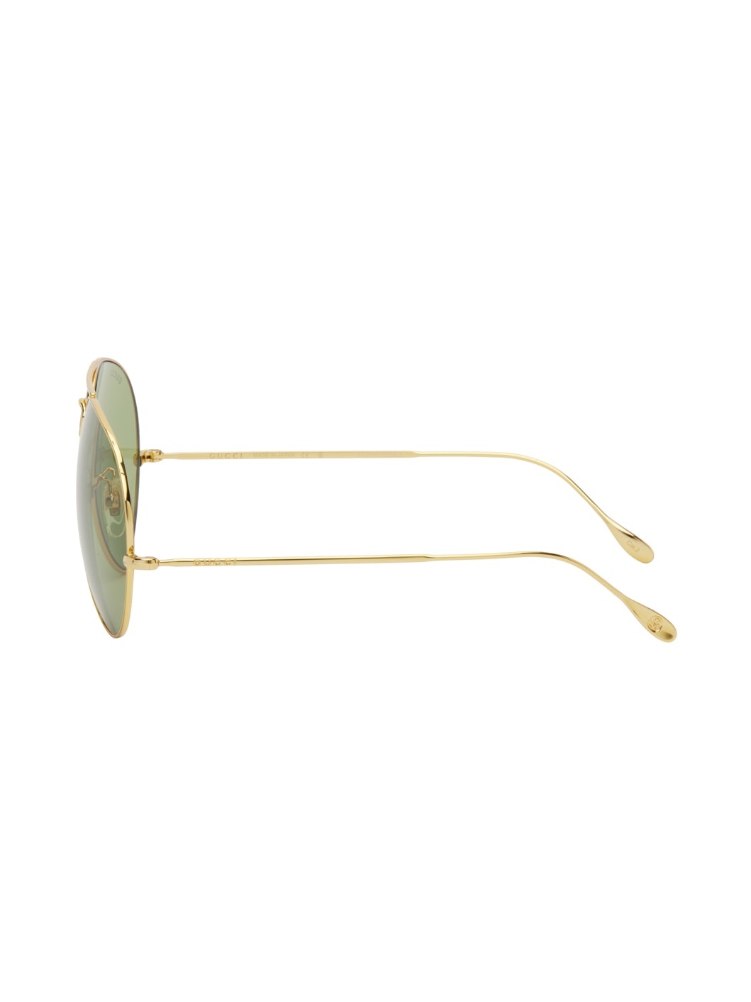 Gold Aviator Sunglasses - 3