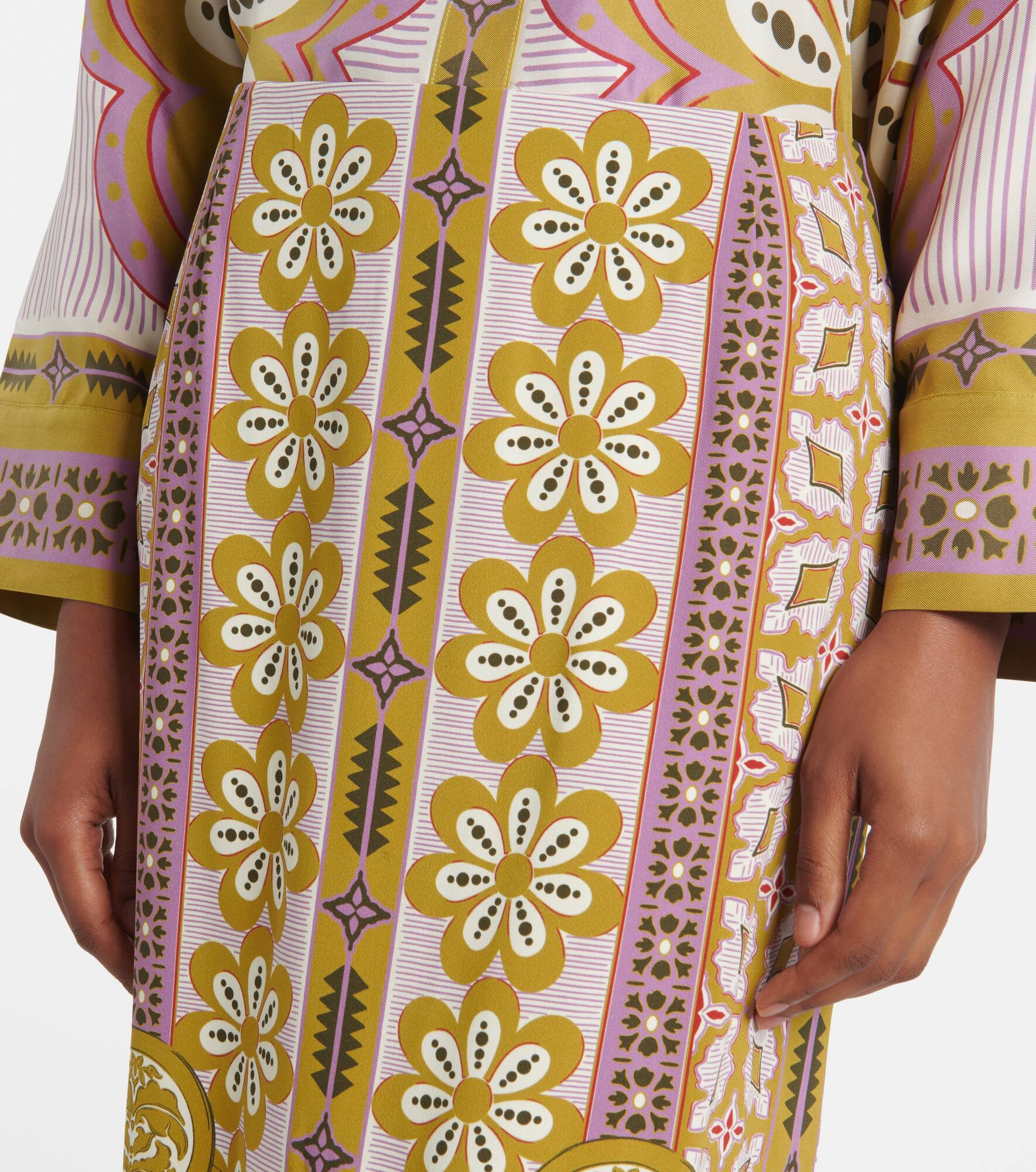 Printed pencil skirt - 4