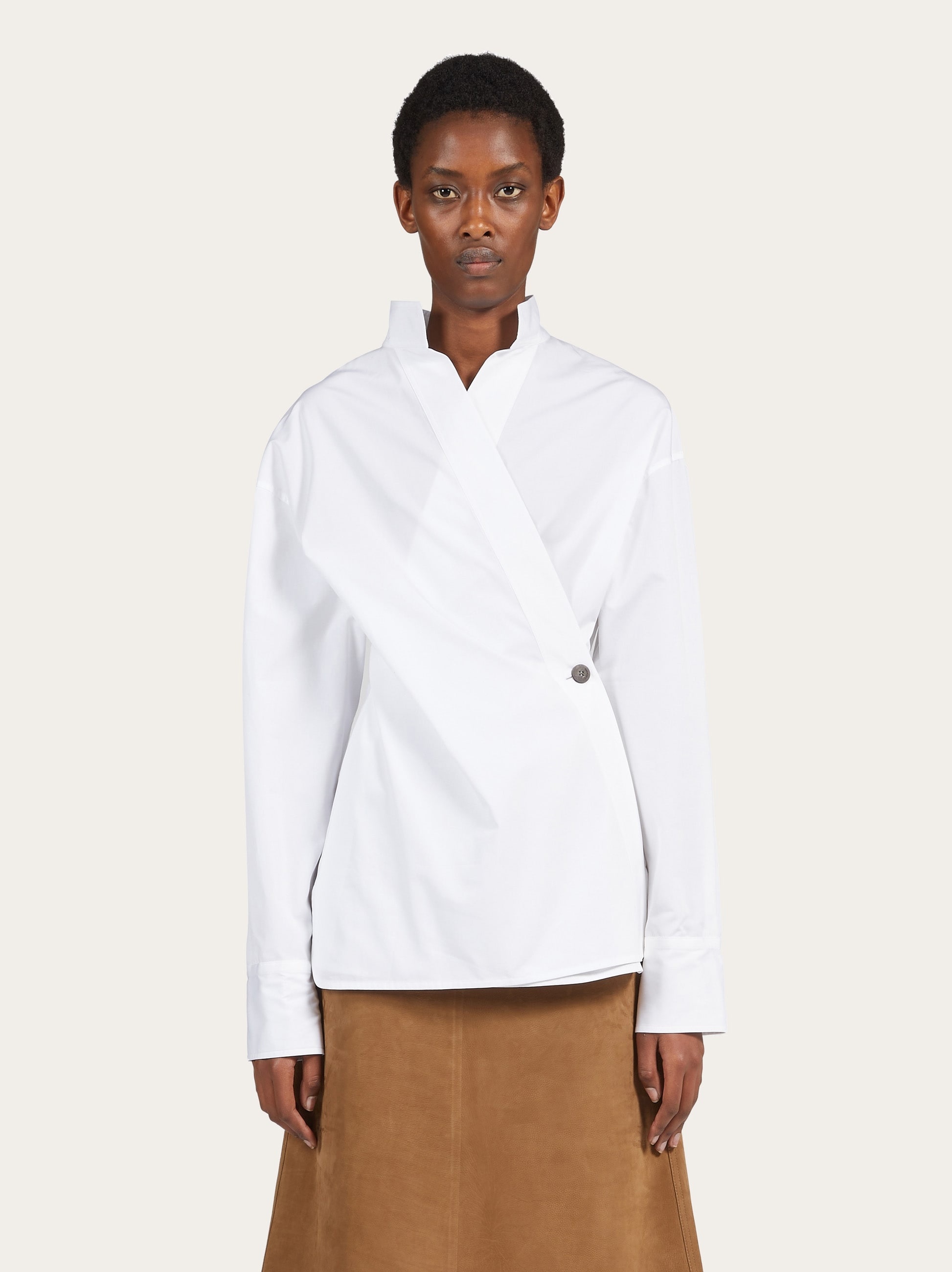 Asymmetric cotton shirt - 2