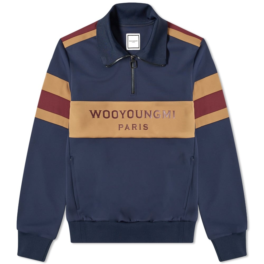 Wooyoungmi Quarter Zip Logo Track Jacket - 1