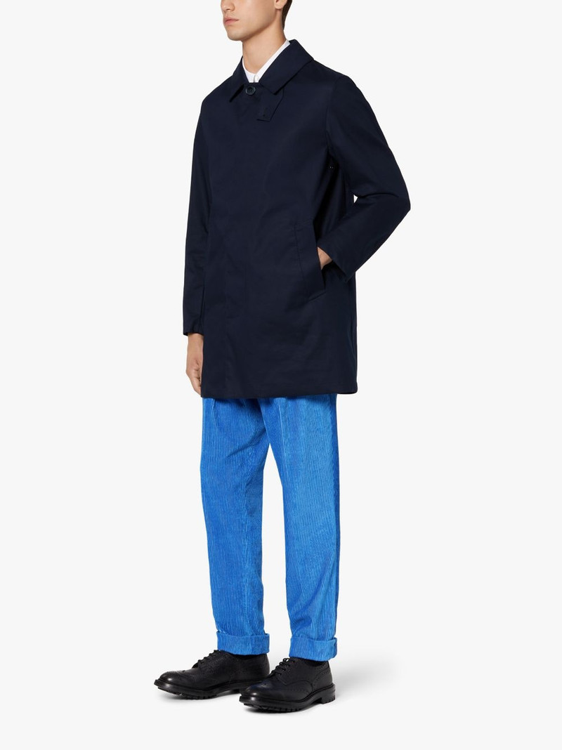 CAMBRIDGE NAVY RAINTEC COTTON SHORT COAT | GMC-100 3