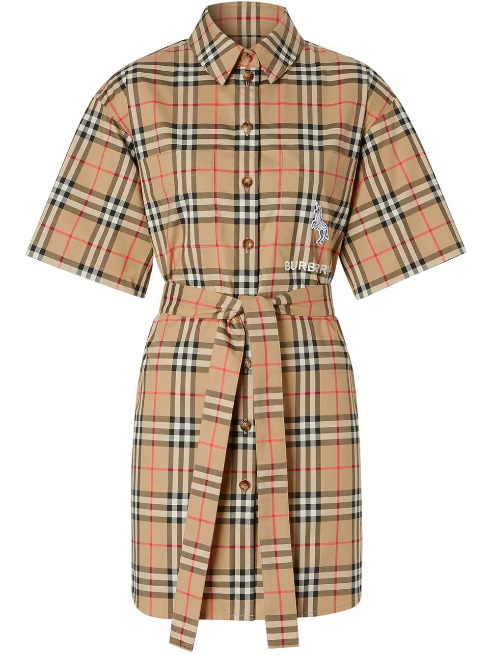 Vintage Check shirt dress - 1