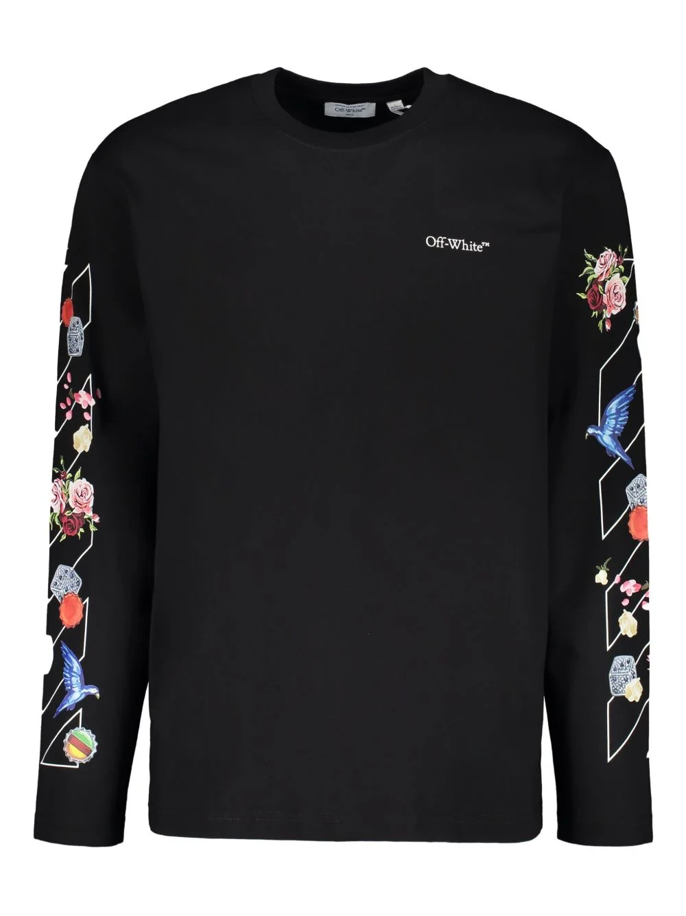 logo graphic long-sleeve T-shirt - 1