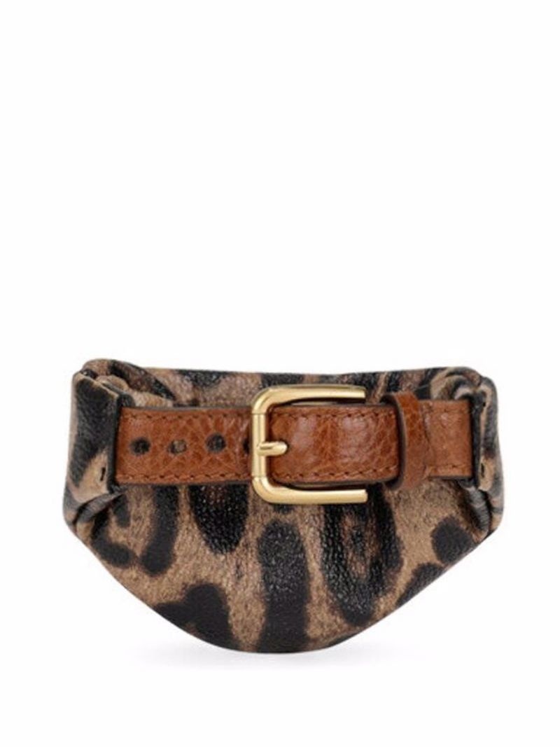 leopard print wrist bag - 3