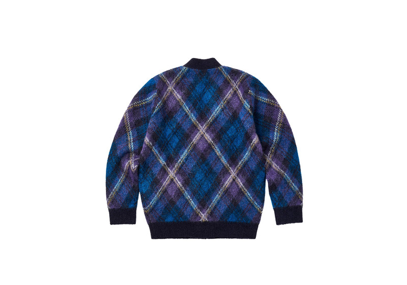 PALACE FLUFFY CARDIGAN PURPLE outlook