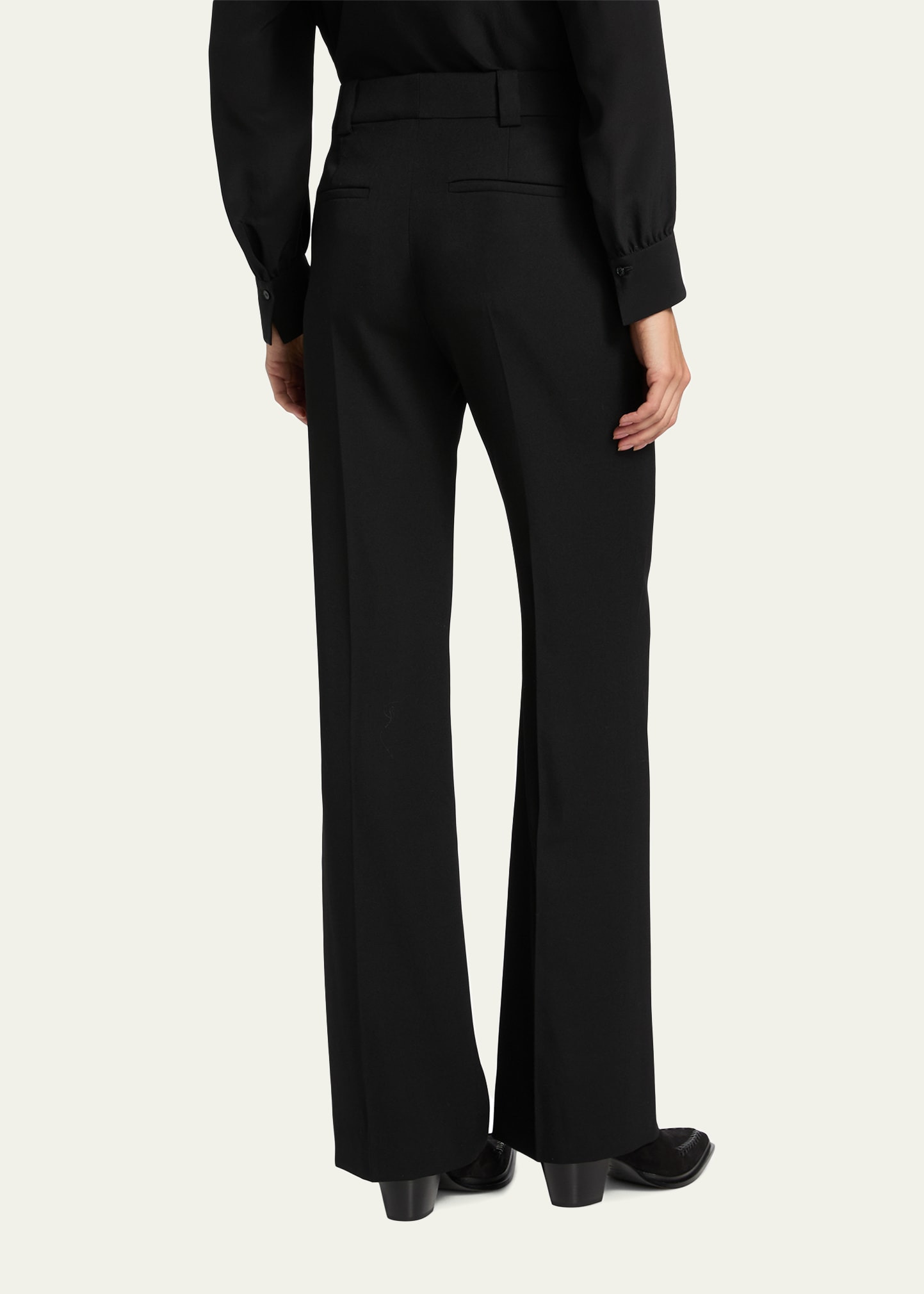 Tailored Stretch Wool Trousers - 3