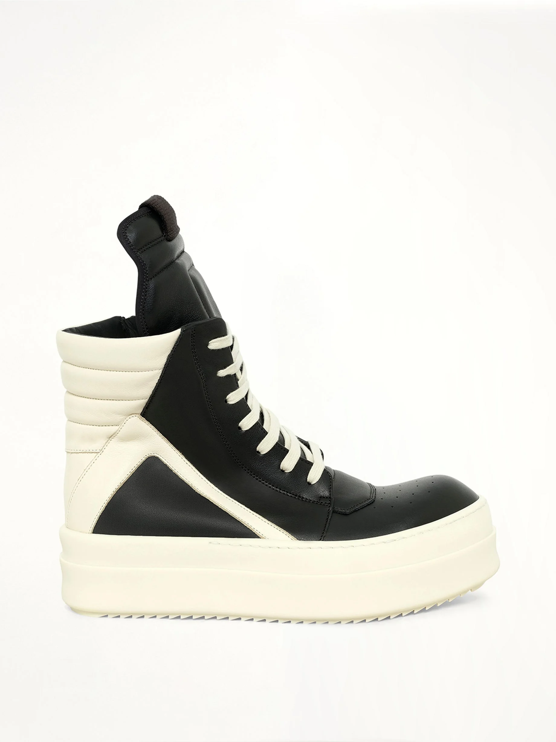 Rick Owens Mega Bumper Geobasket High Black Milk - 1