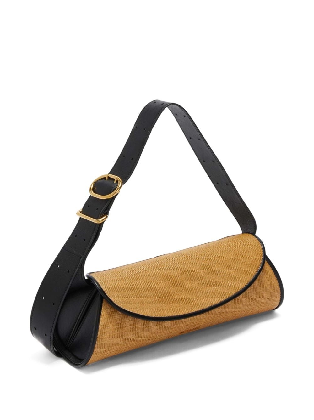 small Cannolo interwoven raffia shoulder bag - 5