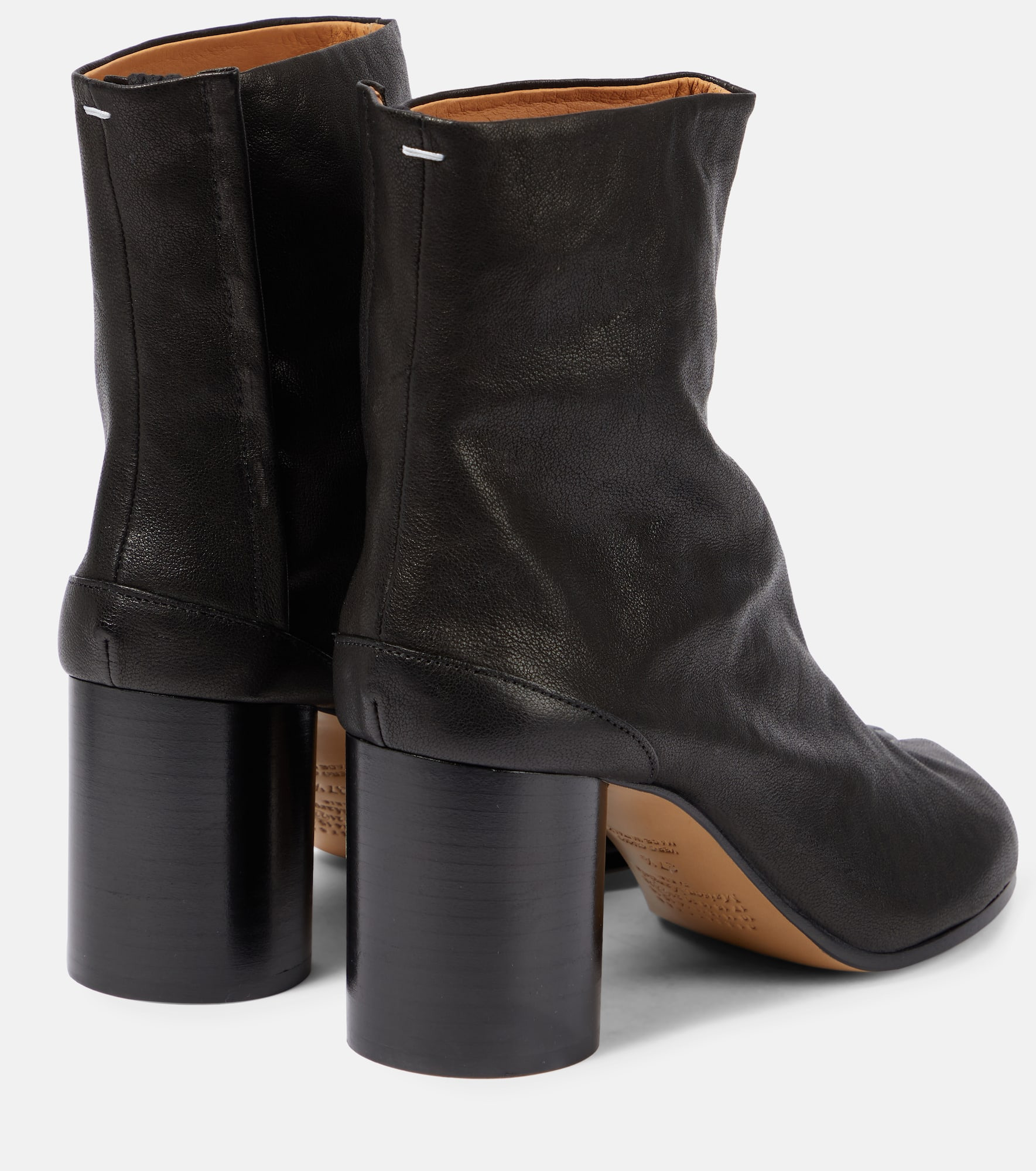 Tabi leather ankle boots - 3