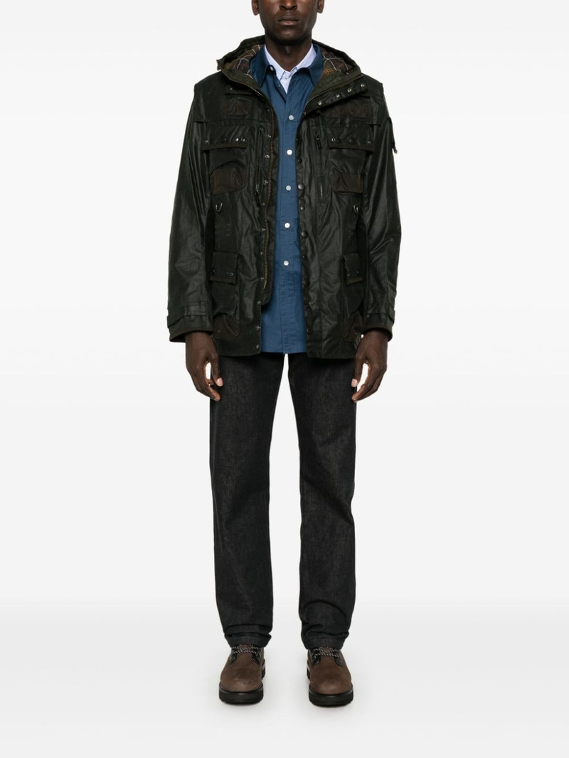 Barbour x TO KI TO waxed military jacket outlook