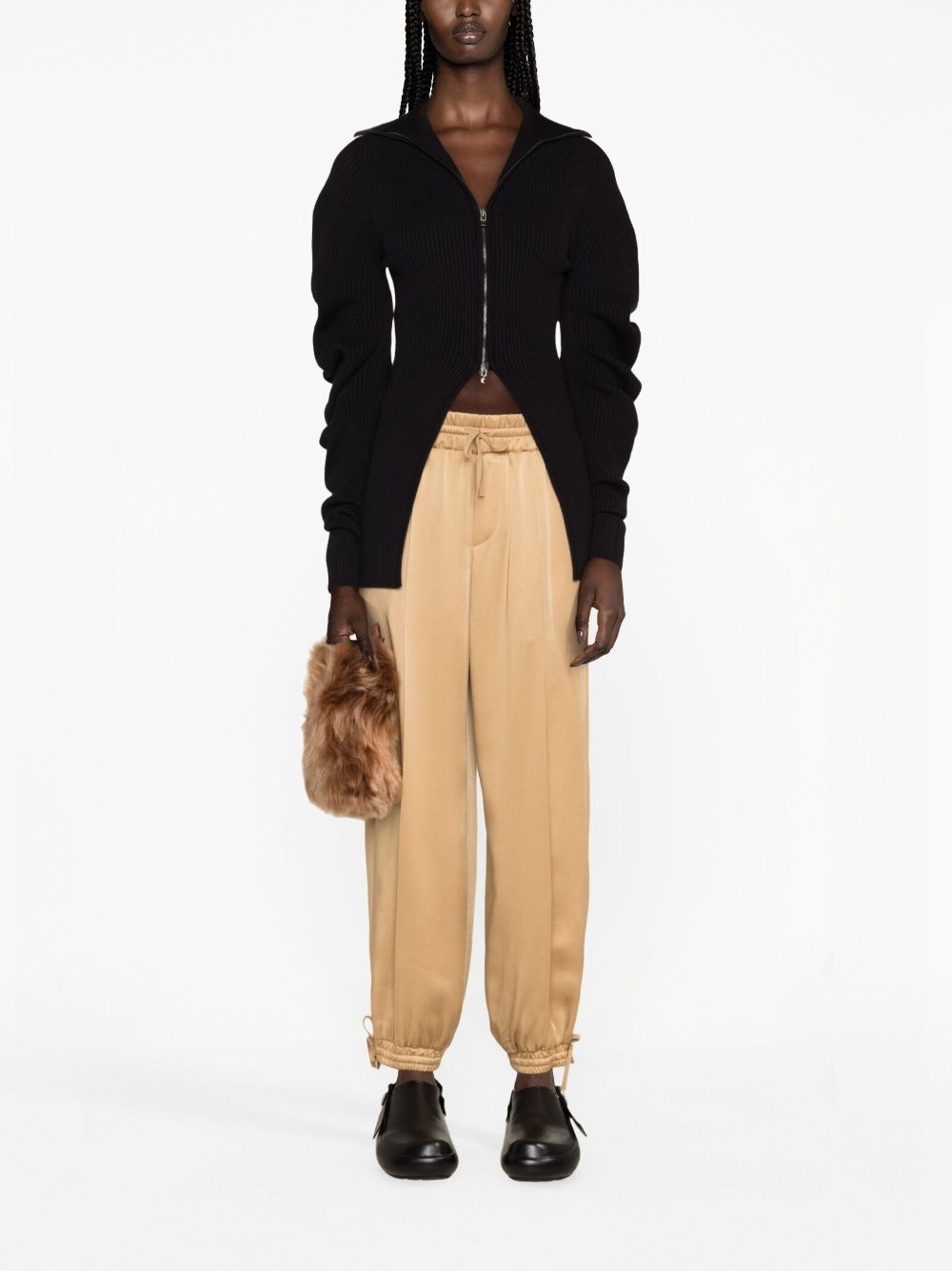 satin track pants - 2