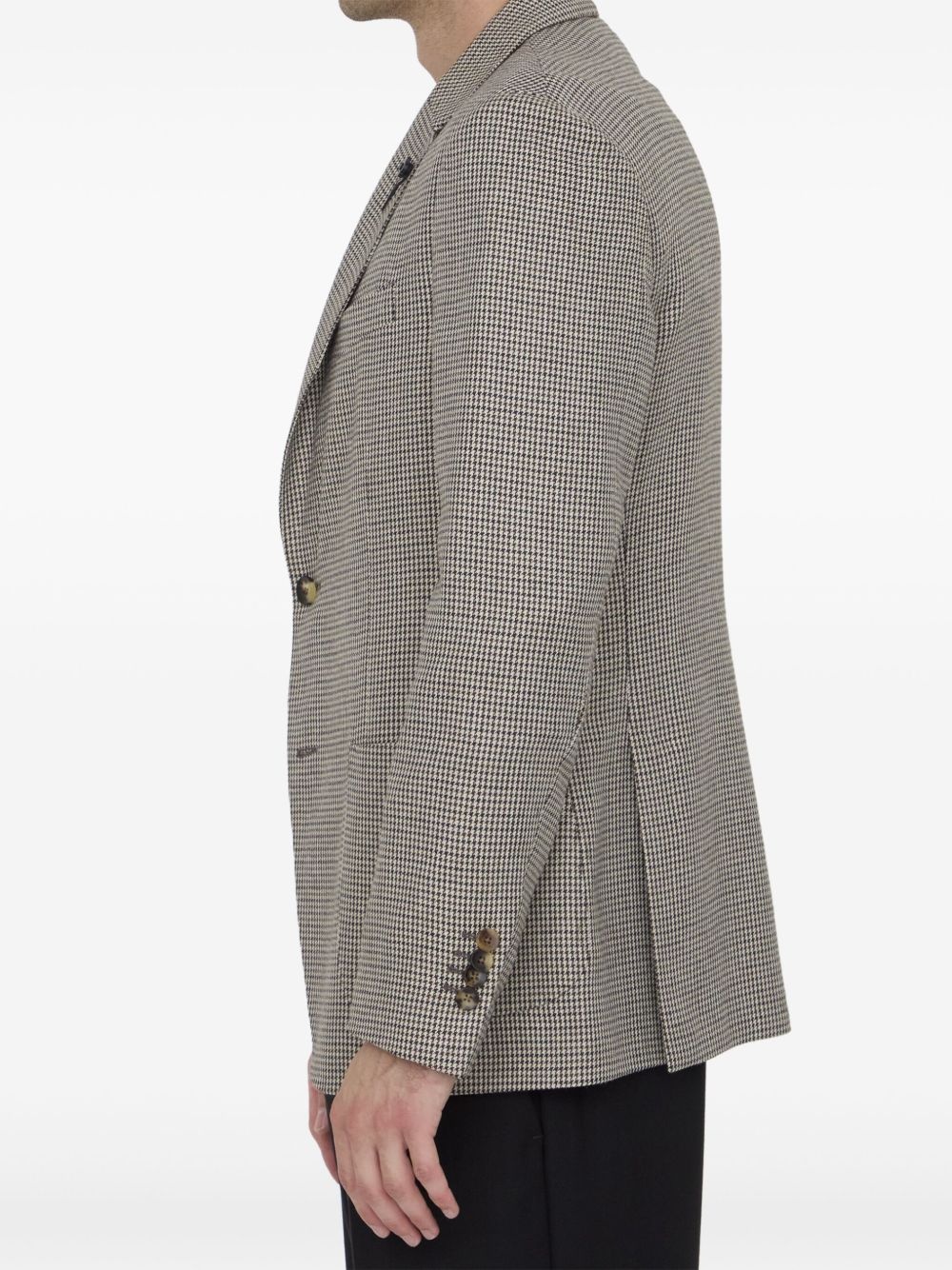 houndstooth-pattern blazer - 2