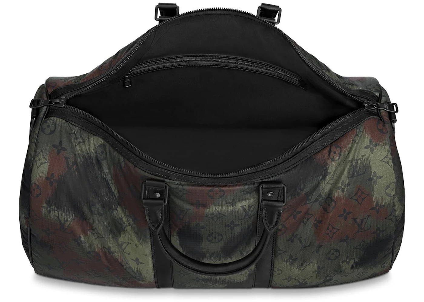 Louis Vuitton Keepall Bandouliere Camouflage Monogram 50 Black/Green - 3