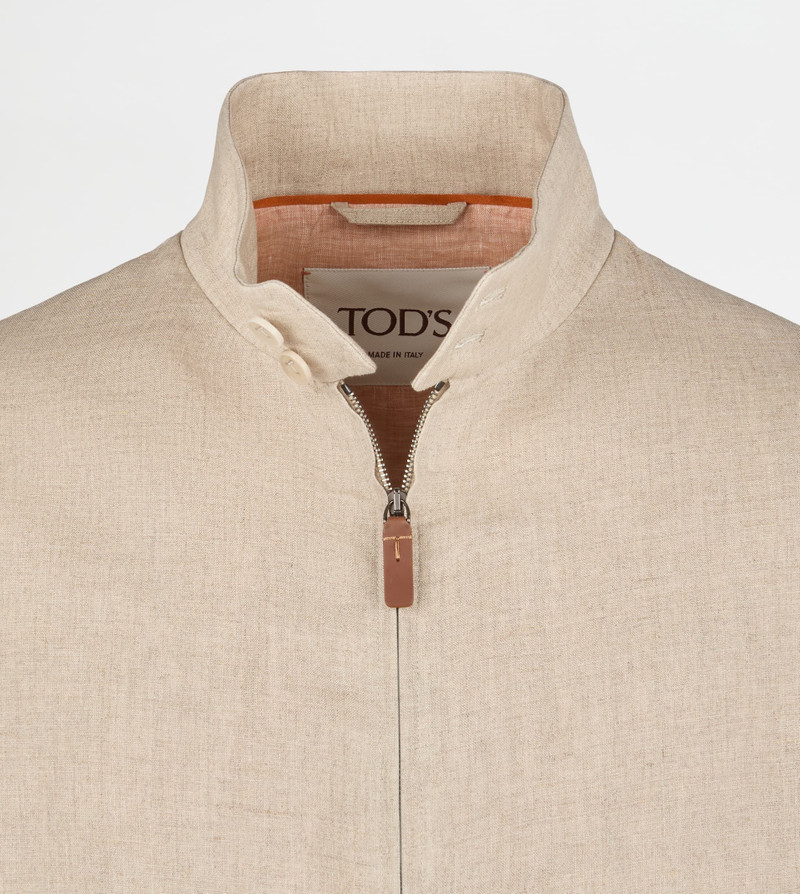 JACKET IN LINEN - BEIGE 7