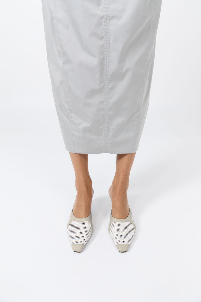 Perforated Heel - Off White - 5